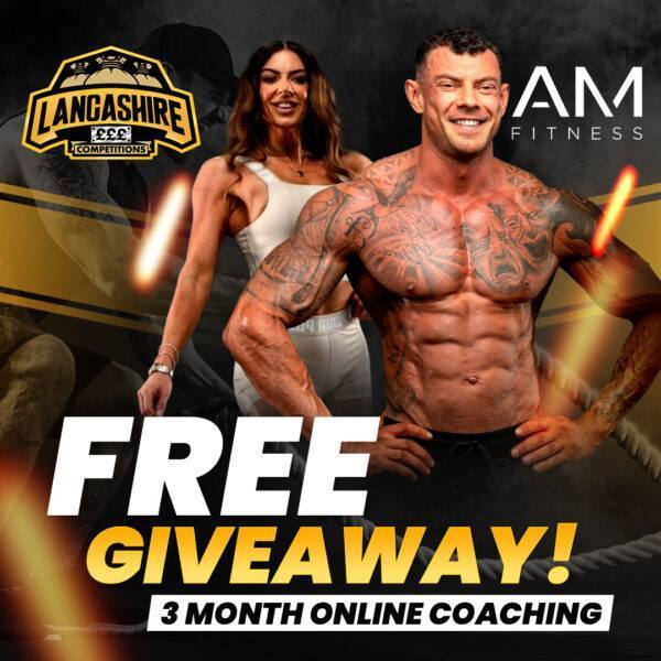 free 3 month online coaching giveaway with AM Fitness with Lancashire Competitions